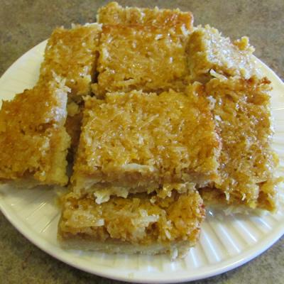 Maple Lemon Coconut Bars