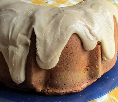 Maple Sugar Pound Cake with Browned Butter Maple Glaze