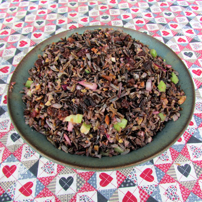  Walnut and Wild Rice Salad with Dressing